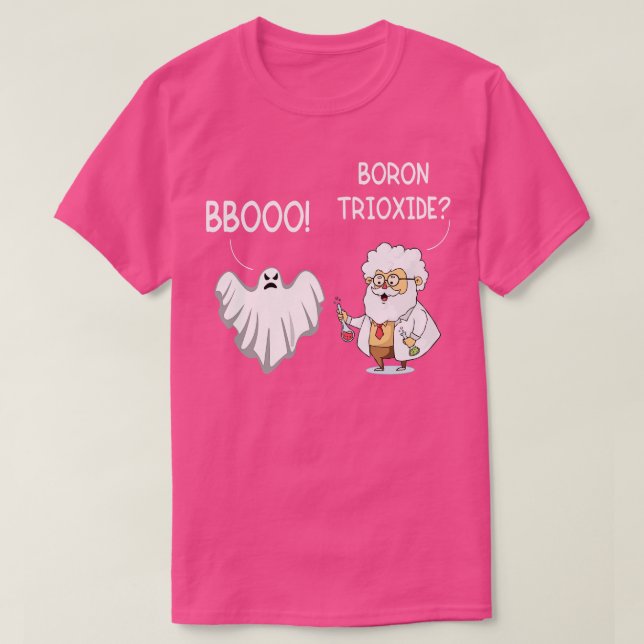 Camiseta Boo Chemical Elements Pun Funny Chemistry Hallowee (Frente do Design)