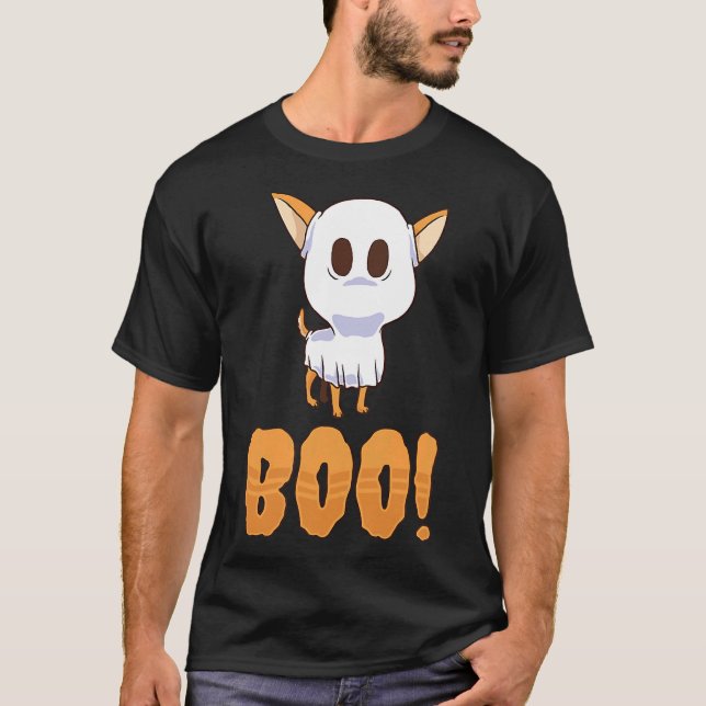 Camiseta Boo Chihuahua Ghost Dog Pet Animal (Frente)