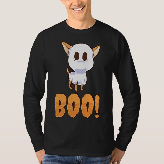Camiseta Boo Chihuahua Ghost Dog Pet Animal (Frente)