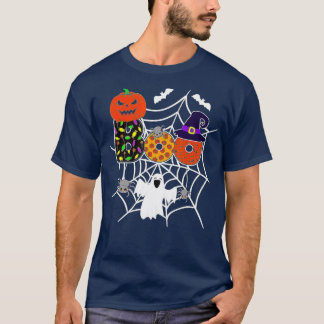 Camiseta Boo com aranhas e abóbora de Hat Halloween g