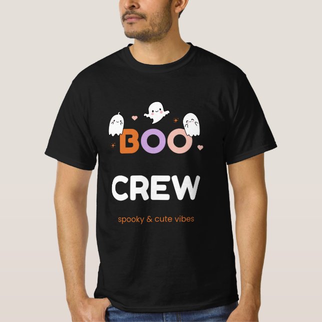 Camiseta BOO CREW | Cute Halloween Ghosts T-Shirt (Frente)