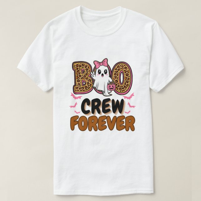 Camiseta Boo Crew Forever - Correspondente ao Halloween Gro (Frente do Design)