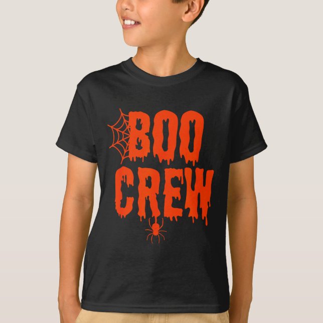 Camiseta Boo Crew Funny Halloween Shirt For Group Costume F (Frente)