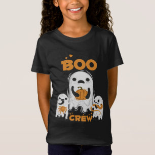 Camiseta Boo Crew Garotas Fantasmas Família Conjuntos de Ha