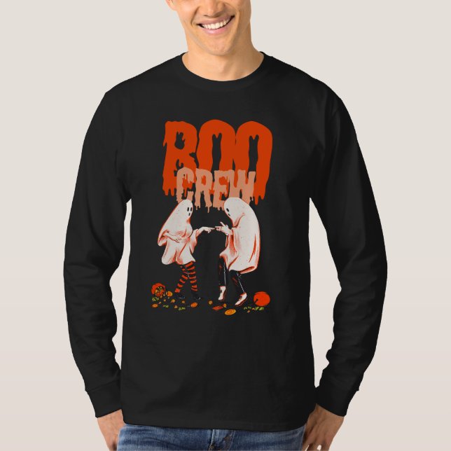 Camiseta Boo Crew Halloween | Divertido e Spooky (Frente)