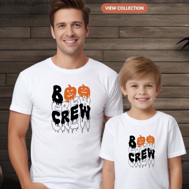 Camiseta Boo Crew Halloween Matando Familiares (Criador carregado)