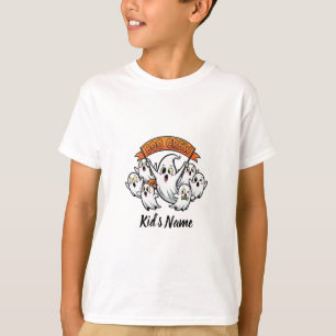 Camiseta Boo Crew Halloween Personaliza Família