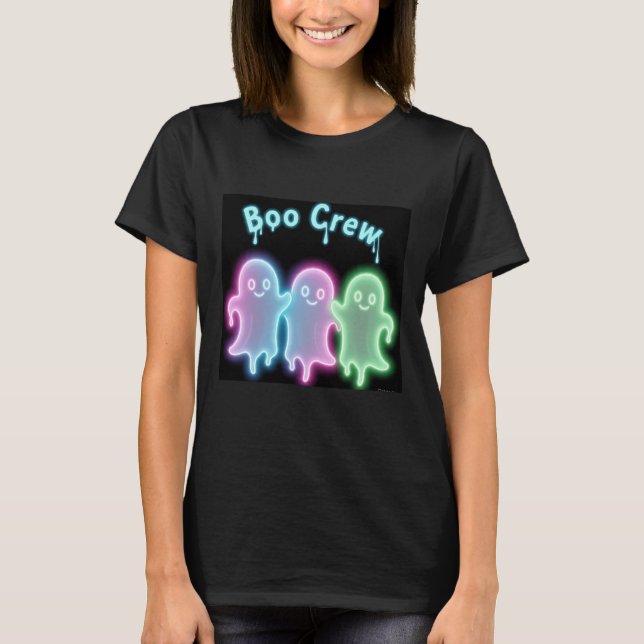 Camiseta Boo Crew Neon Fantasma T-Shirt (Frente)
