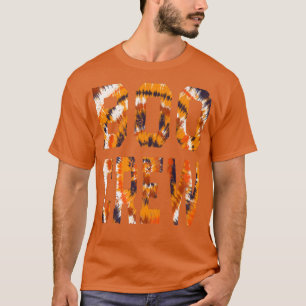 Camiseta Boo Crew Orange Tie Dye Combinação Halloween Haunt