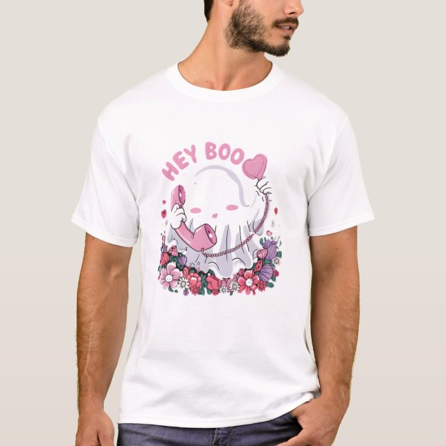 Camiseta Boo Cute Ghost Funny Halloween (Frente)