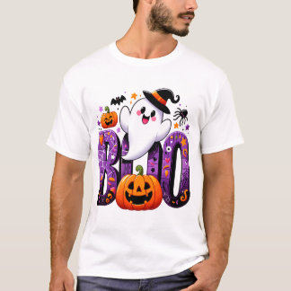 Camiseta Boo Cute Ghost Halloween Design