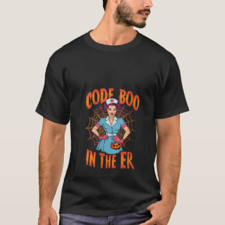 Camiseta Boo De Código Das Mulheres Na Tripulação Er Engraç