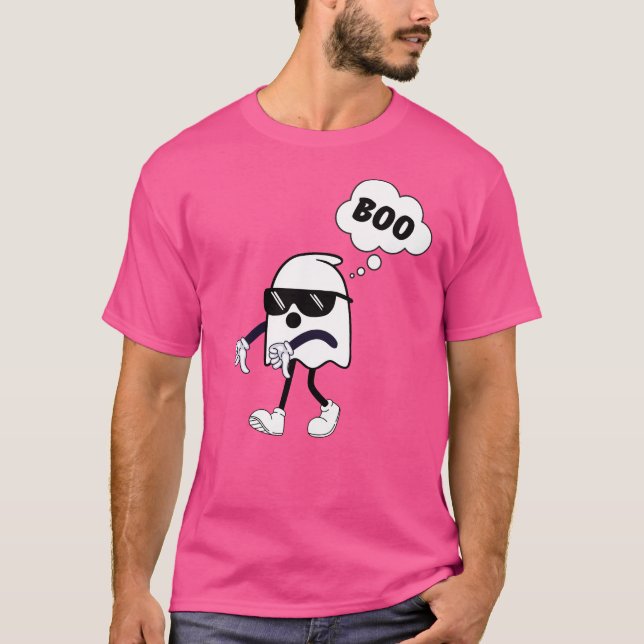 Camiseta Boo - Desaparece o Dia de as Bruxas engraçado do M (Frente)