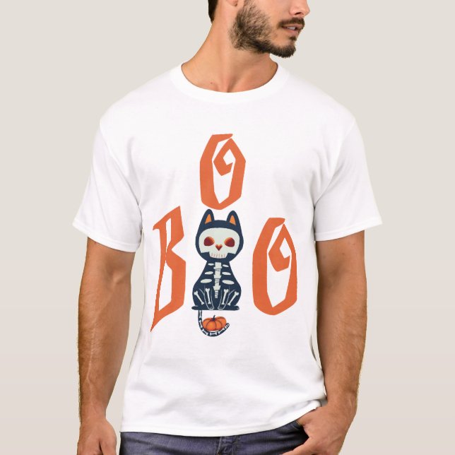 Camiseta Boo Dia das Bruxas (Frente)