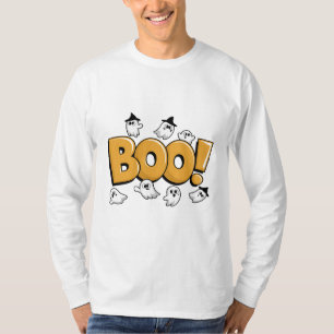 Camiseta Boo! Diversão do Halloween Ghost Design