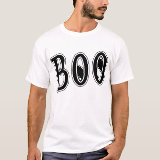 Camiseta *BOO* do Dia das Bruxas