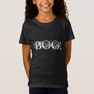 Camiseta Boo em letras interessantes para o Halloween