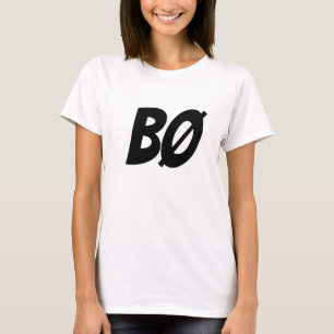 Camiseta BOO, em norueguês, BØ