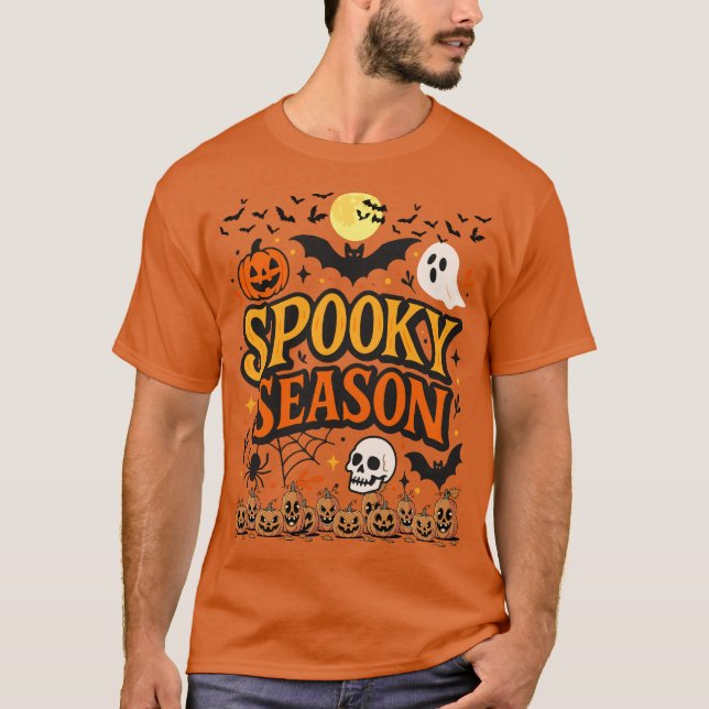 Camiseta Boo engraçado de Halloween  (Frente)