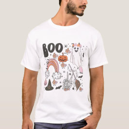 Camiseta Boo Engraçado Fantasma Fantasma