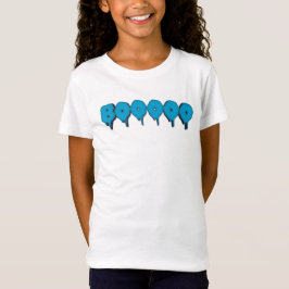 Camiseta boo engraçado texto fantasma T-Shirt