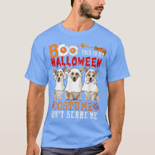 Camiseta Boo Este É O Meu Figurino De Halloween Três Cães D