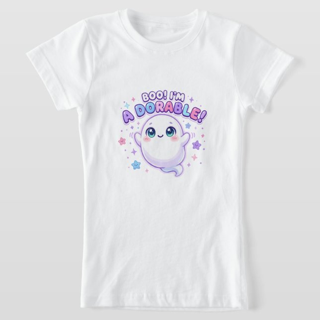 Camiseta Boo Eu Sou Adorável Fantasma Fofo (Postura )