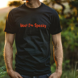 Camiseta Boo! Eu sou Spooky orange halloween