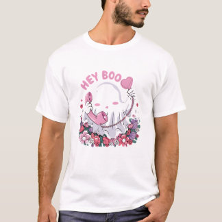 Camiseta Boo Fantasma Bonito Divertido Halloween