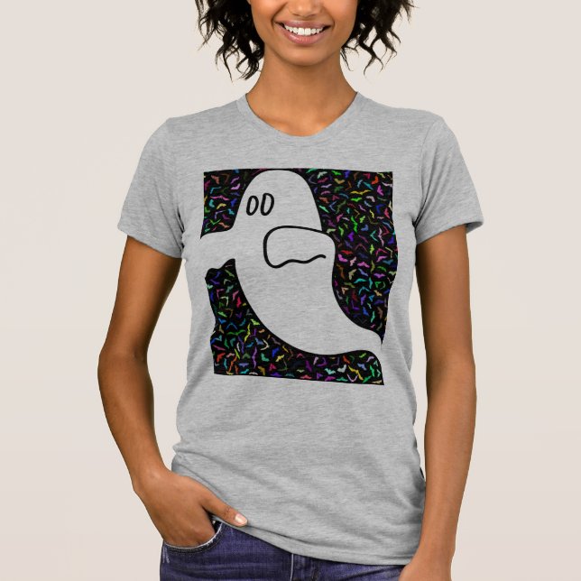 Camiseta Boo Feliz Dia das Bruxas (Frente)