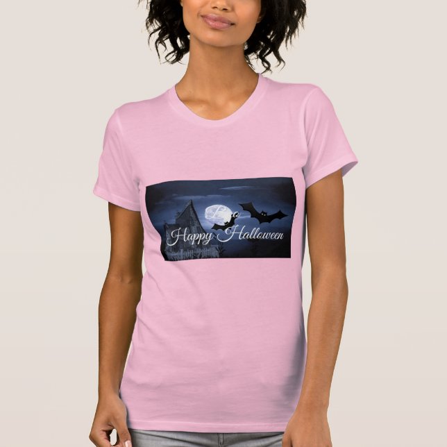 Camiseta Boo Feliz Dia das Bruxas (Frente)