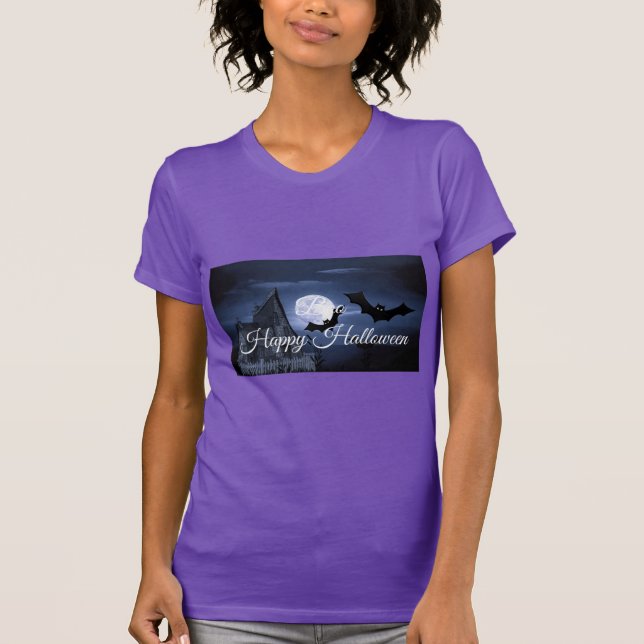 Camiseta Boo Feliz Dia das Bruxas (Frente)