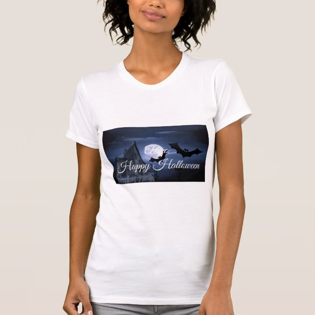 Camiseta Boo Feliz Dia das Bruxas (Frente)