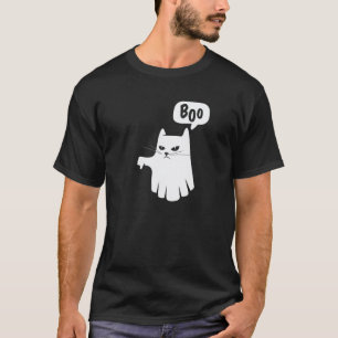 Camiseta Boo Ghost Cat desaprova desaprovação Halloween 202