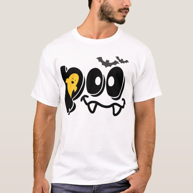 Camiseta Boo Ghost Halloween (Frente)