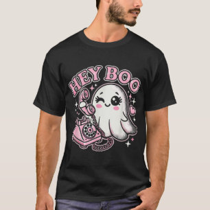 Camiseta Boo Ghost Halloween Meninas Mulheres Crianças
