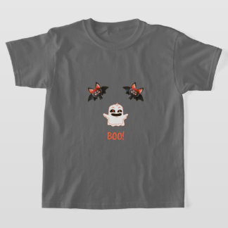 Camiseta BOO! Ghost Kids bonitos no Halloween Tee