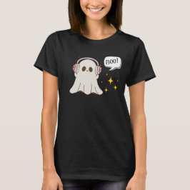 Camiseta Boo Ghost Musical Halloween