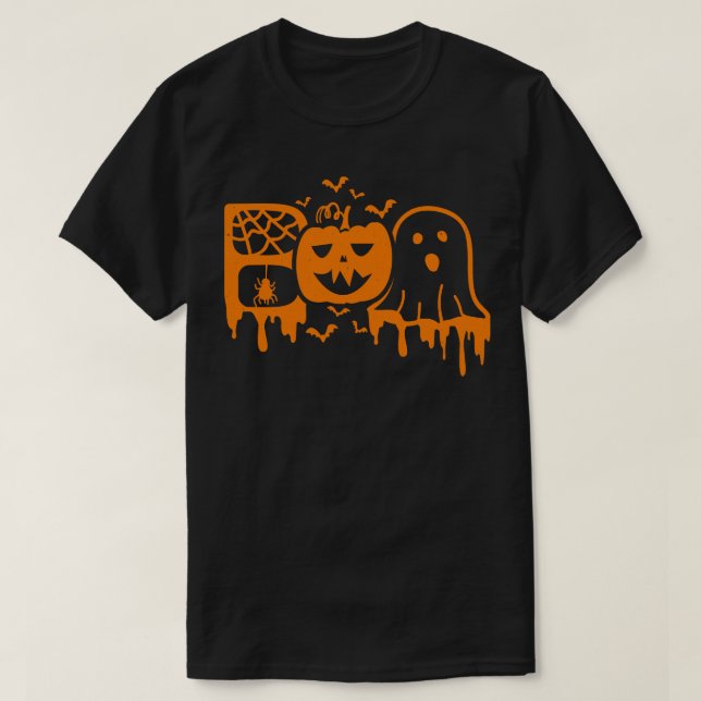 Camiseta boo halloween (Frente do Design)
