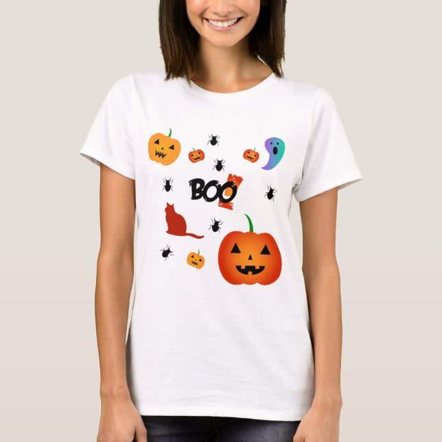 Camiseta Boo Halloween (Frente)
