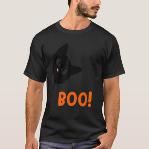Camiseta Boo Halloween Cat Costume Halloween Black Cat Todd