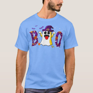 Camiseta Boo Halloween Costume Spiders Fantasma Pumpkin & W