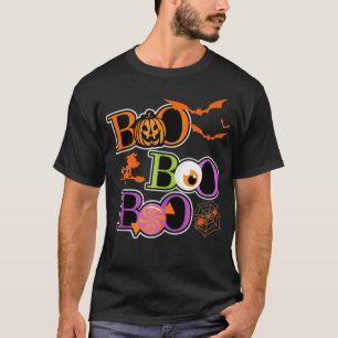 Camiseta Boo Halloween Costume Spiders Witpkin Bat Ca
