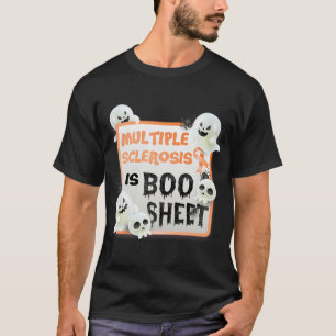 Camiseta Boo Halloween Fantasma Múltipla Esclerose É Boo S