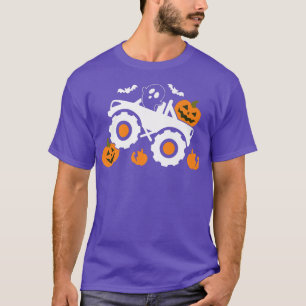 Camiseta Boo Halloween Ghost Pumpkin Truck Ou Tratar S