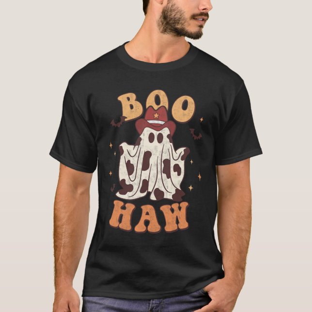 Camiseta Boo Halloween Trick Ou Treat Spooky Season Gho (Frente)