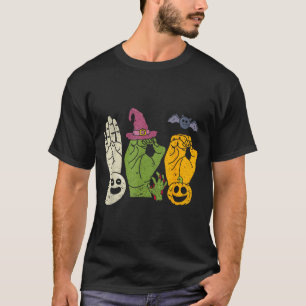 Camiseta Boo Hands Língua Americana de Sinais Orgulho Asl