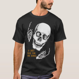 Camiseta Boo Happy Halloween Brincadeiras no crânio