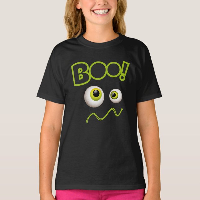 Camiseta Boo Happy Halloween, traje para T-Shirt (Frente)
