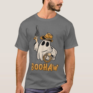Camiseta Boo HAW Cowboy Retro Western Ghost Halloween Party